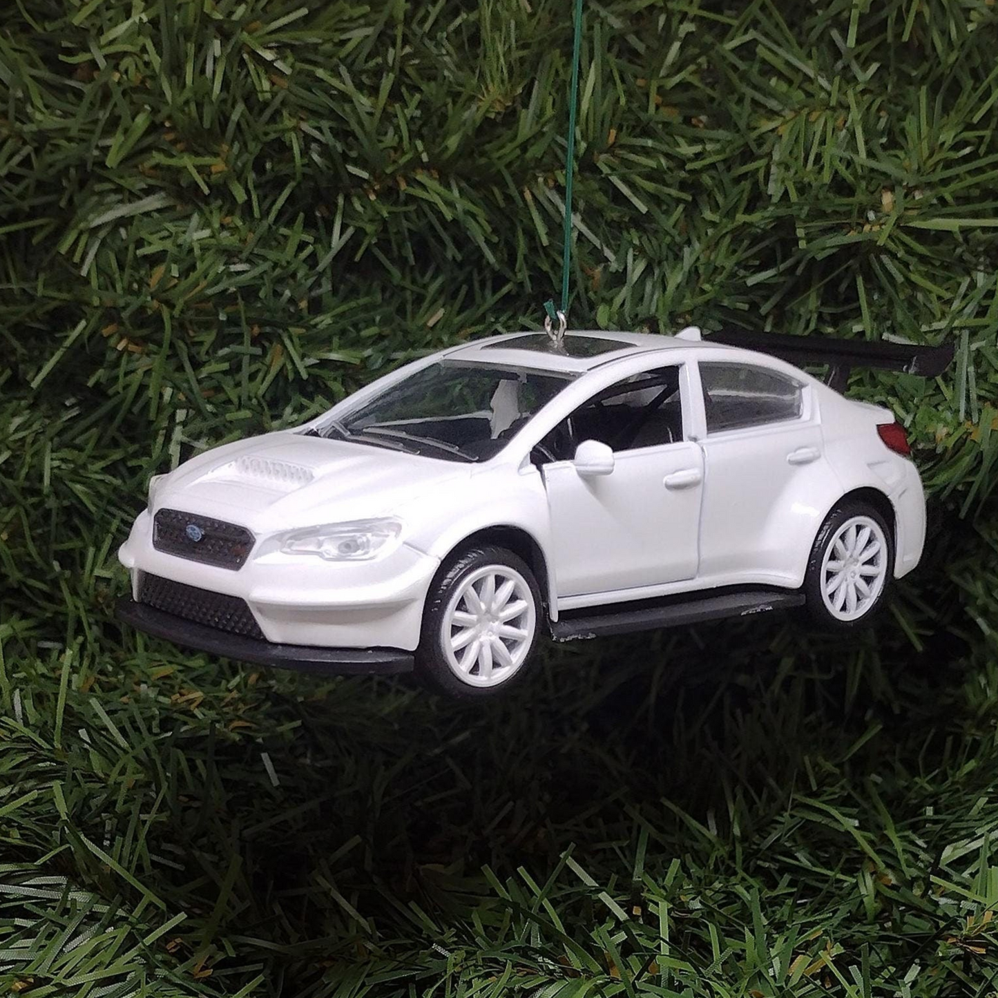 SUBARU WRX STI Christmas Ornament Unique Gift Idea Xmas Tree Decoration 2016 White
