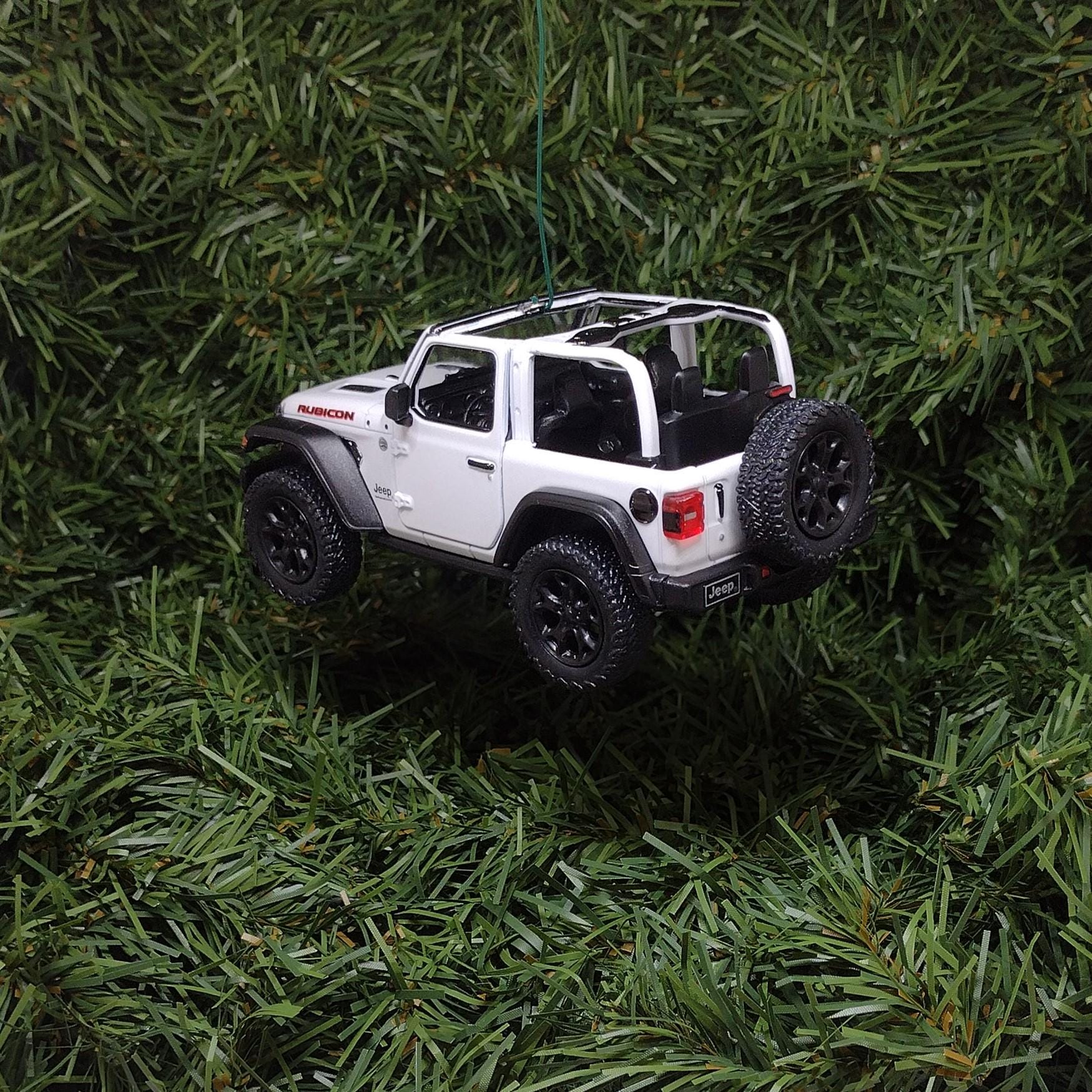 JEEP Wrangler Christmas Ornament OPEN TOP Gift Idea Fun Xmas tree Decoration 5 inch 2018 White