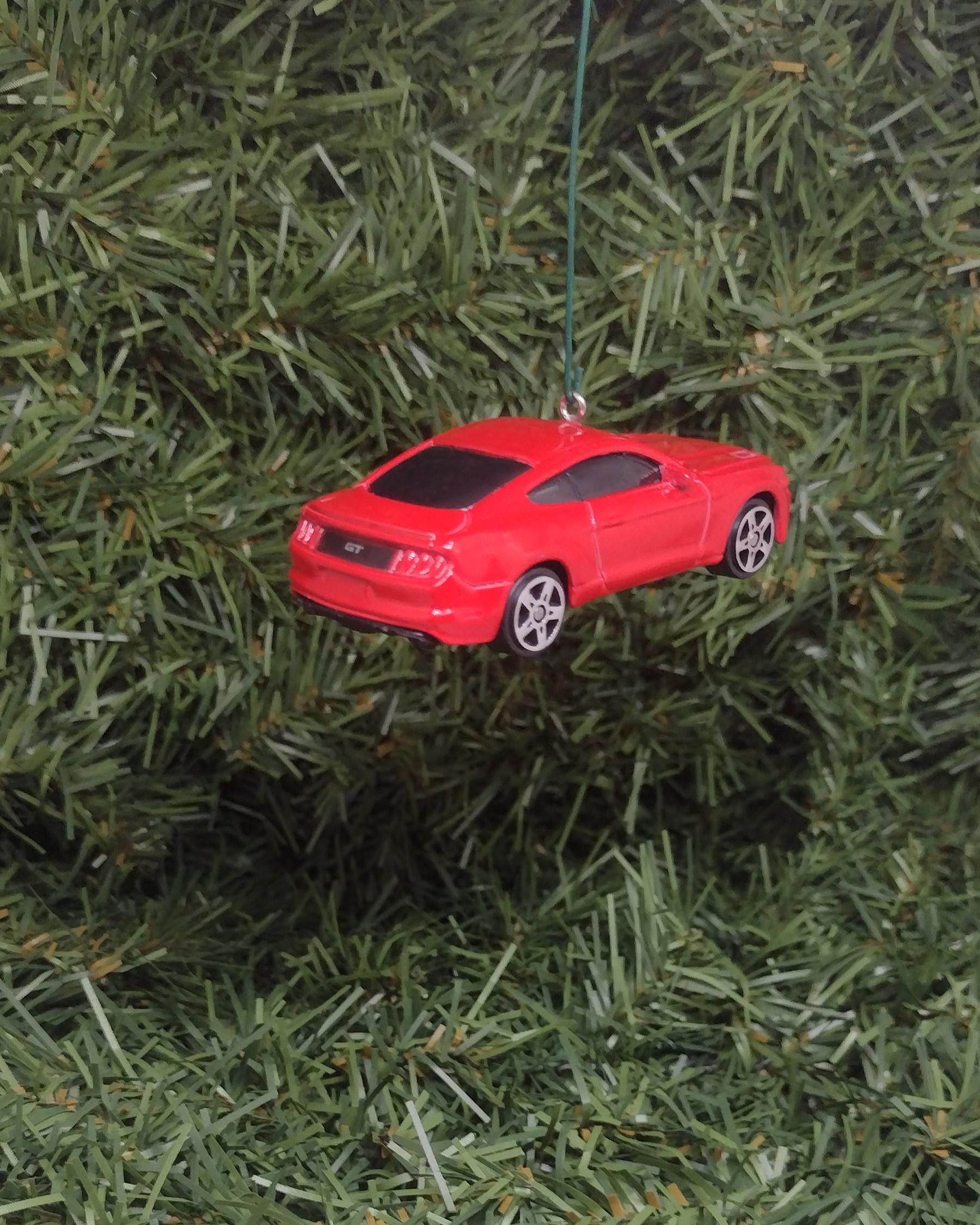 Ford Mustang 2015 GT Christmas Ornament Unique Xmas Tree Decoration Gift Idea Red