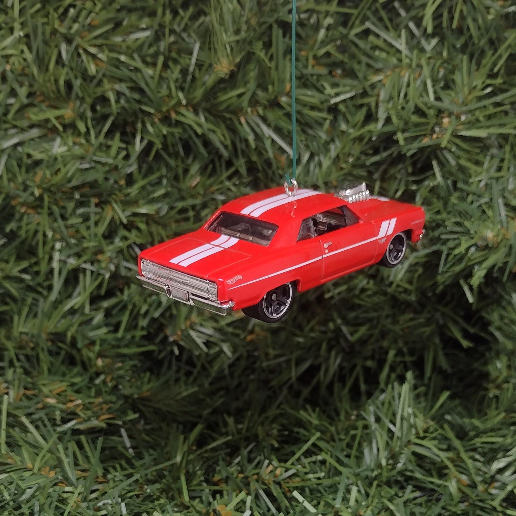 Chevy Chevelle SS 1964 Ornament Christmas Tree Decoration Fun Gift for Car Enthusiast Chevrolet Unique Xmas Gift Idea Red