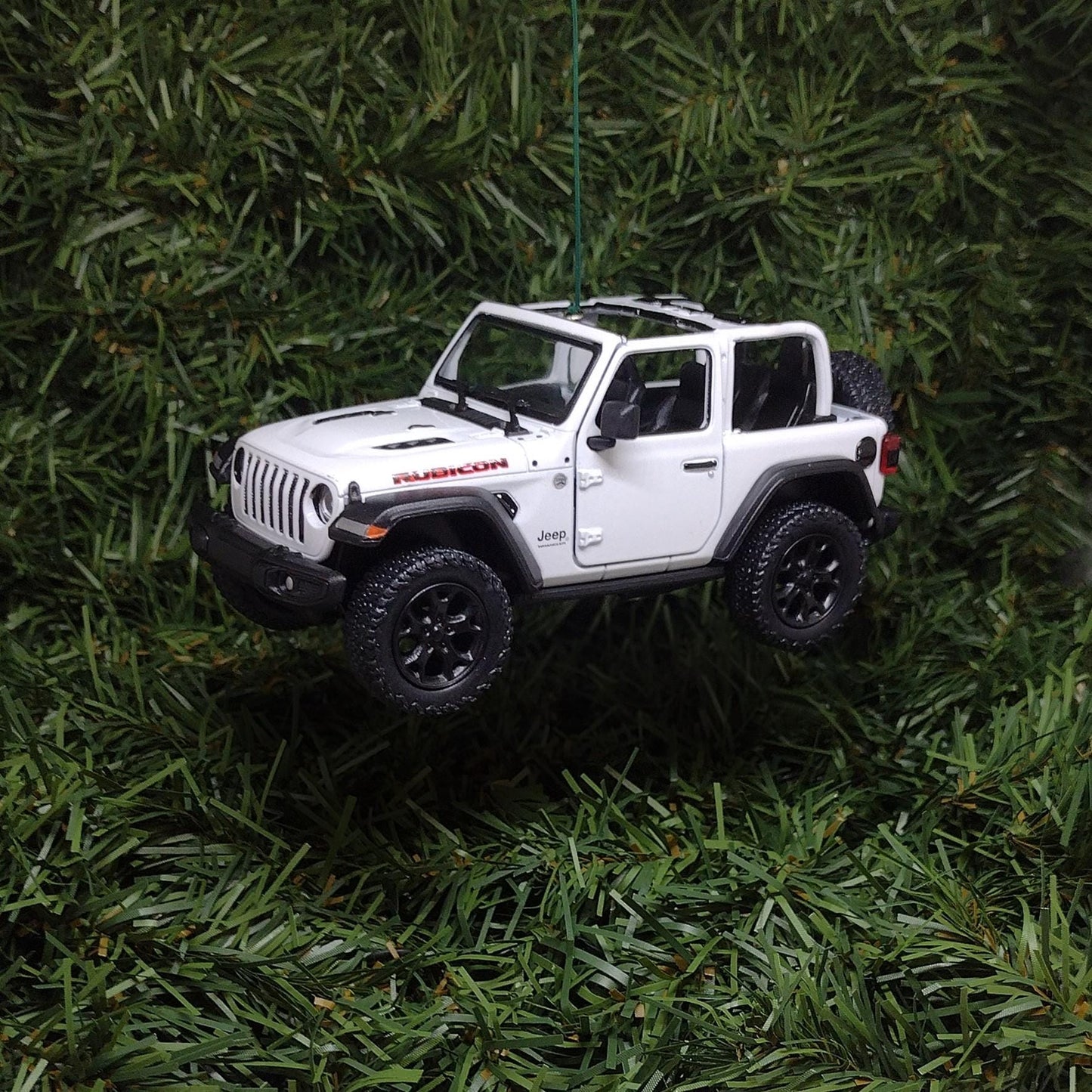 JEEP Wrangler Christmas Ornament OPEN TOP Gift Idea Fun Xmas tree Decoration 5 inch 2018 White