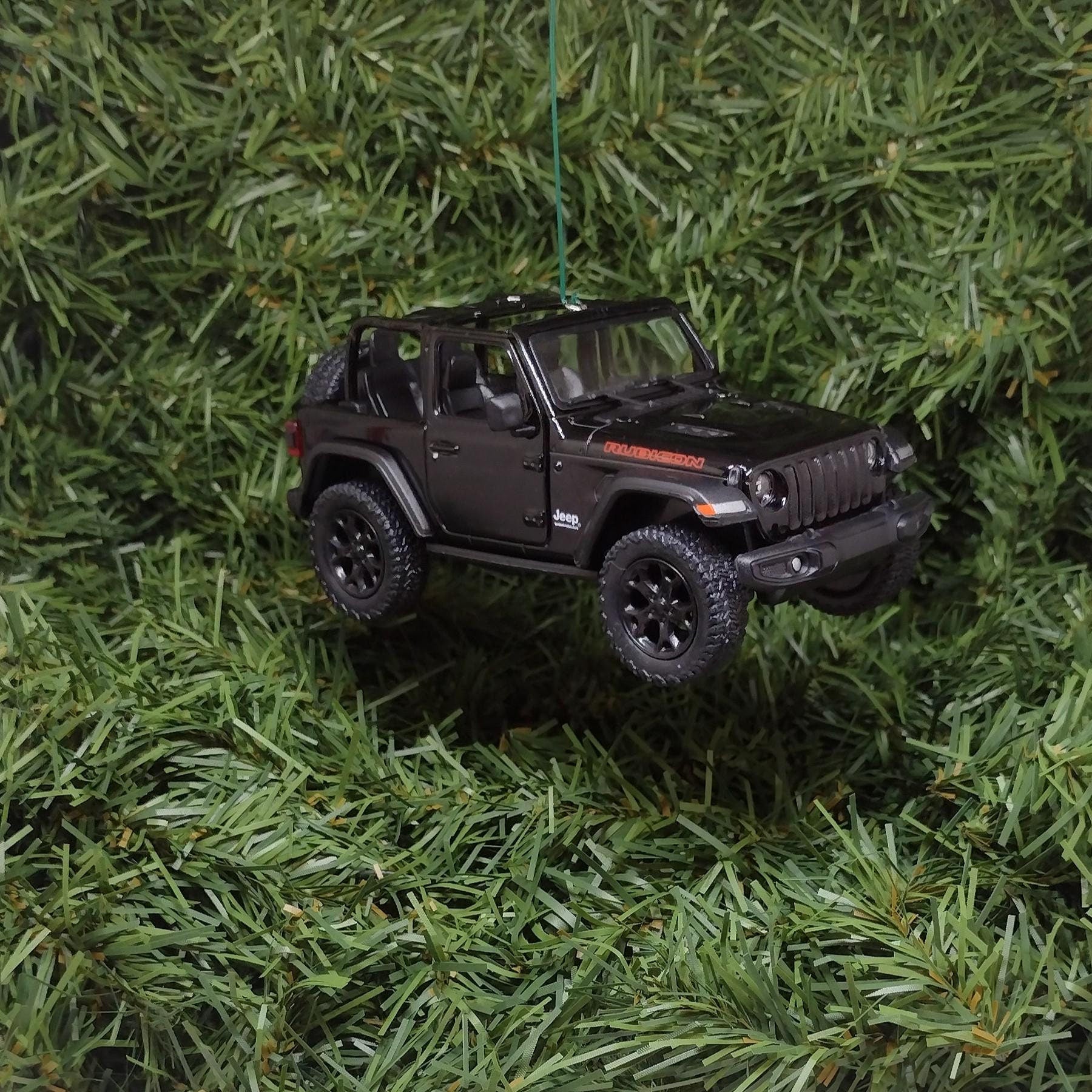 JEEP Wrangler Christmas Ornament OPEN TOP Gift Idea Fun Xmas tree Decoration 5 inch 2018 Black