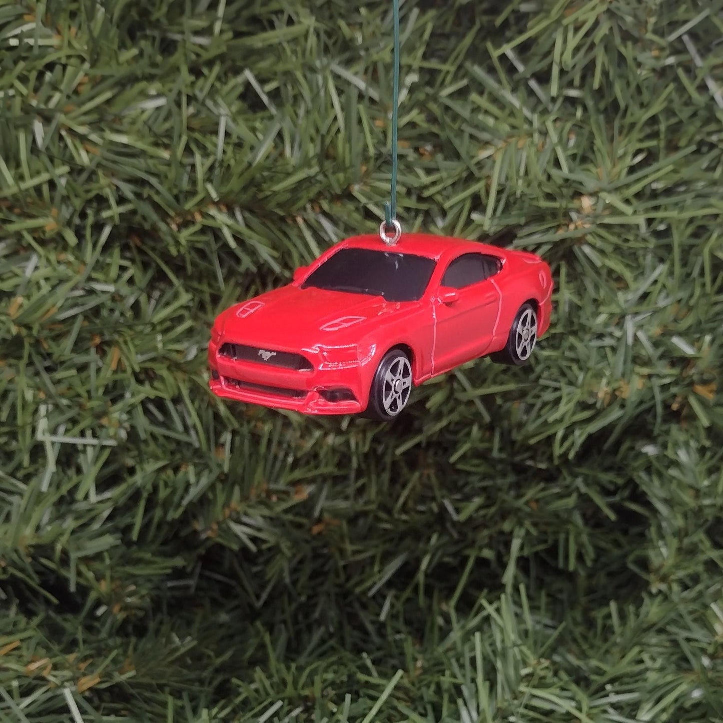 Ford Mustang 2015 GT Christmas Ornament Unique Xmas Tree Decoration Gift Idea Red