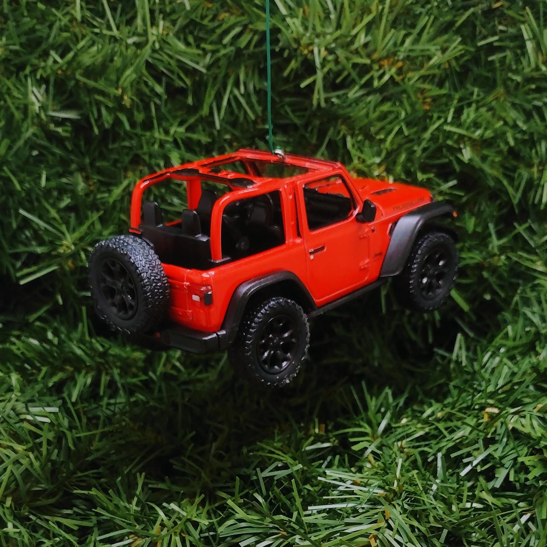JEEP Wrangler Christmas Ornament OPEN TOP Gift Idea Fun Xmas tree Decoration 5 inch 2018 red