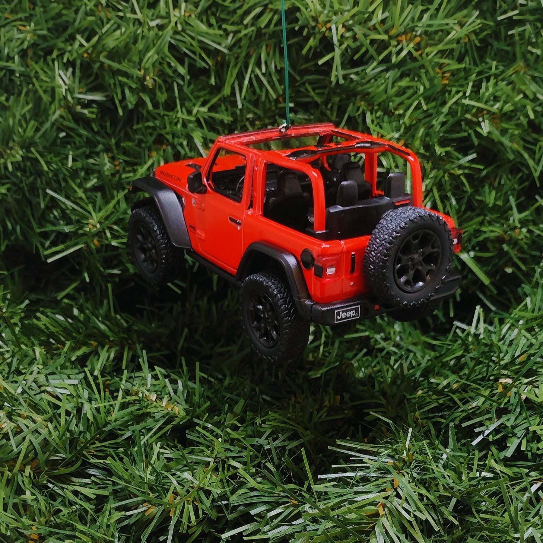 JEEP Wrangler Christmas Ornament OPEN TOP Gift Idea Fun Xmas tree Decoration 5 inch 2018 red