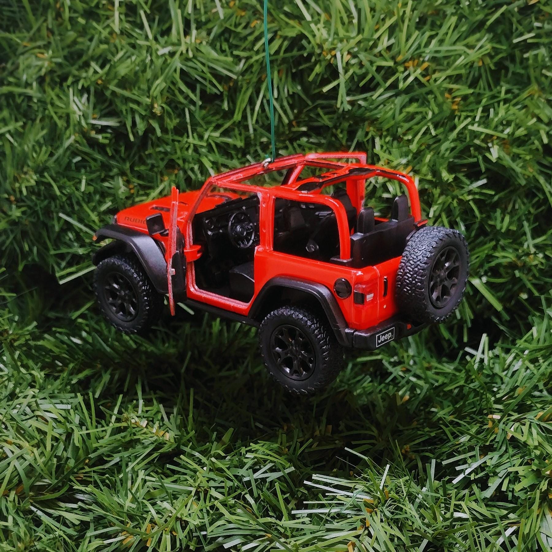 JEEP Wrangler Christmas Ornament OPEN TOP Gift Idea Fun Xmas tree Decoration 5 inch 2018 red