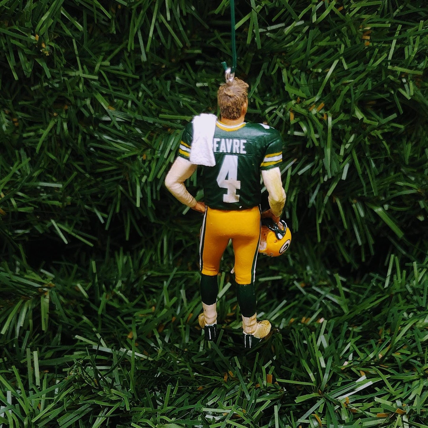 GREEN BAY PACKERS Ornament Christmas Gift Idea Brett Favre Unique Xmas Tree Decoration Nfl football