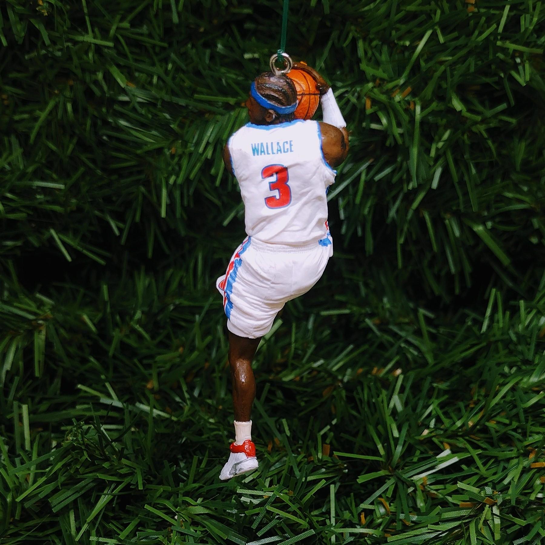 DETROIT PISTONS Ornament Christmas Tree Decoration Ben Wallace Unique Xmas Gift Idea NBA Basketball figure