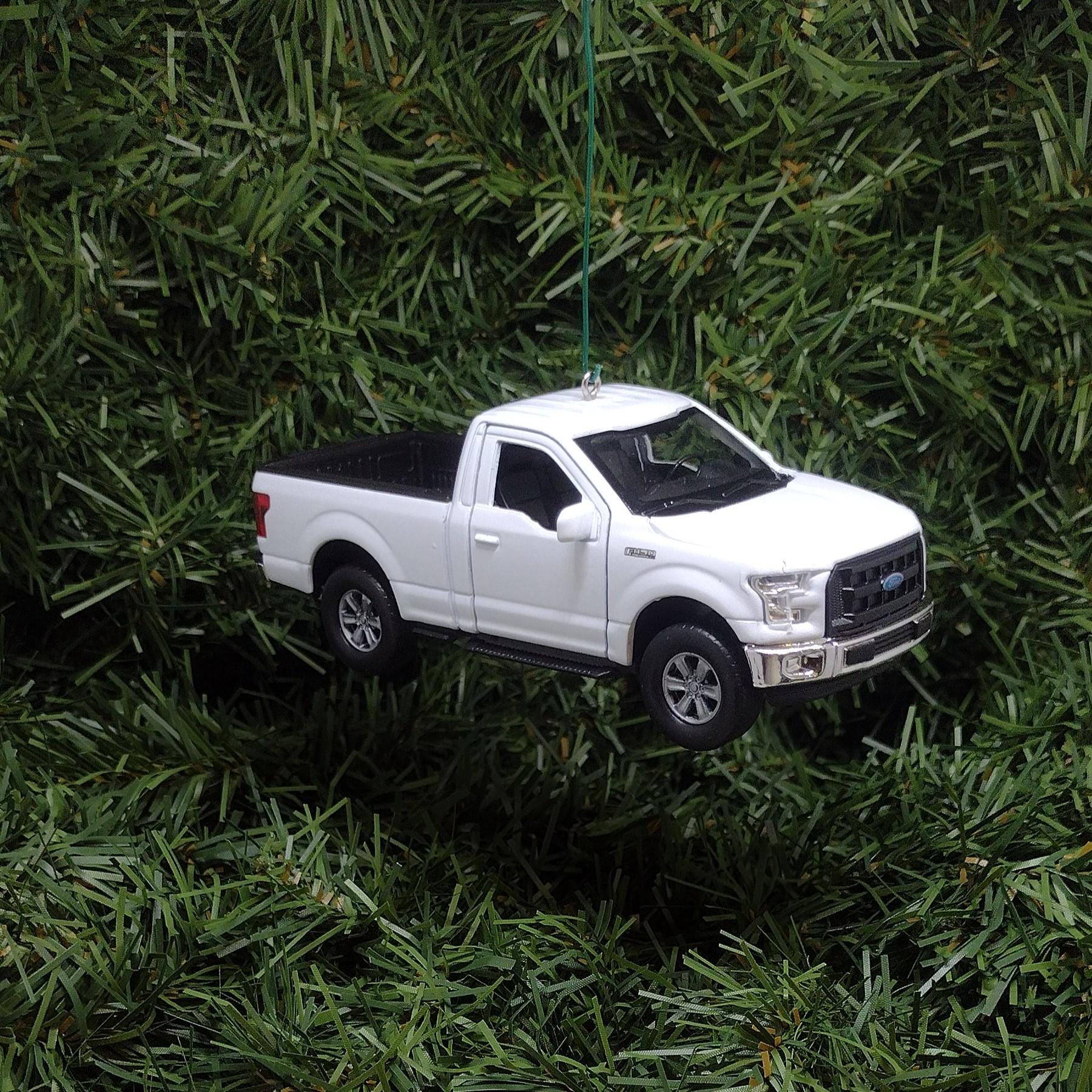 FORD F-150 Truck Ornament Christmas Tree Decoration Fun Automotive Xmas Gift Idea 5 inch 2015-2020 White Red Blue