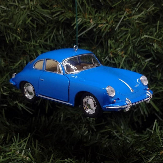 PORSCHE 356 B/C Ornament Christmas Tree Decoration Unique Gift Idea 1962-1965 Blue Cream
