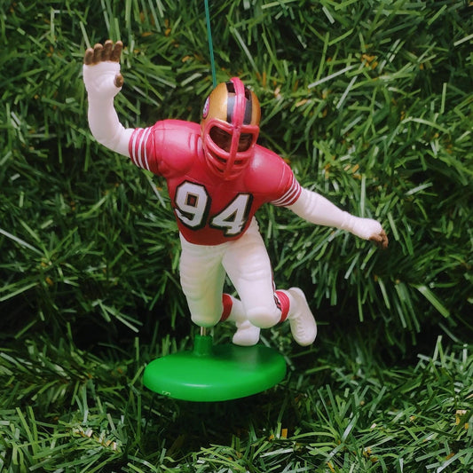 SAN FRANCISCO 49ERS Christmas tree ornament Dana Stubblefield Xmas nfl football figure unique gift idea