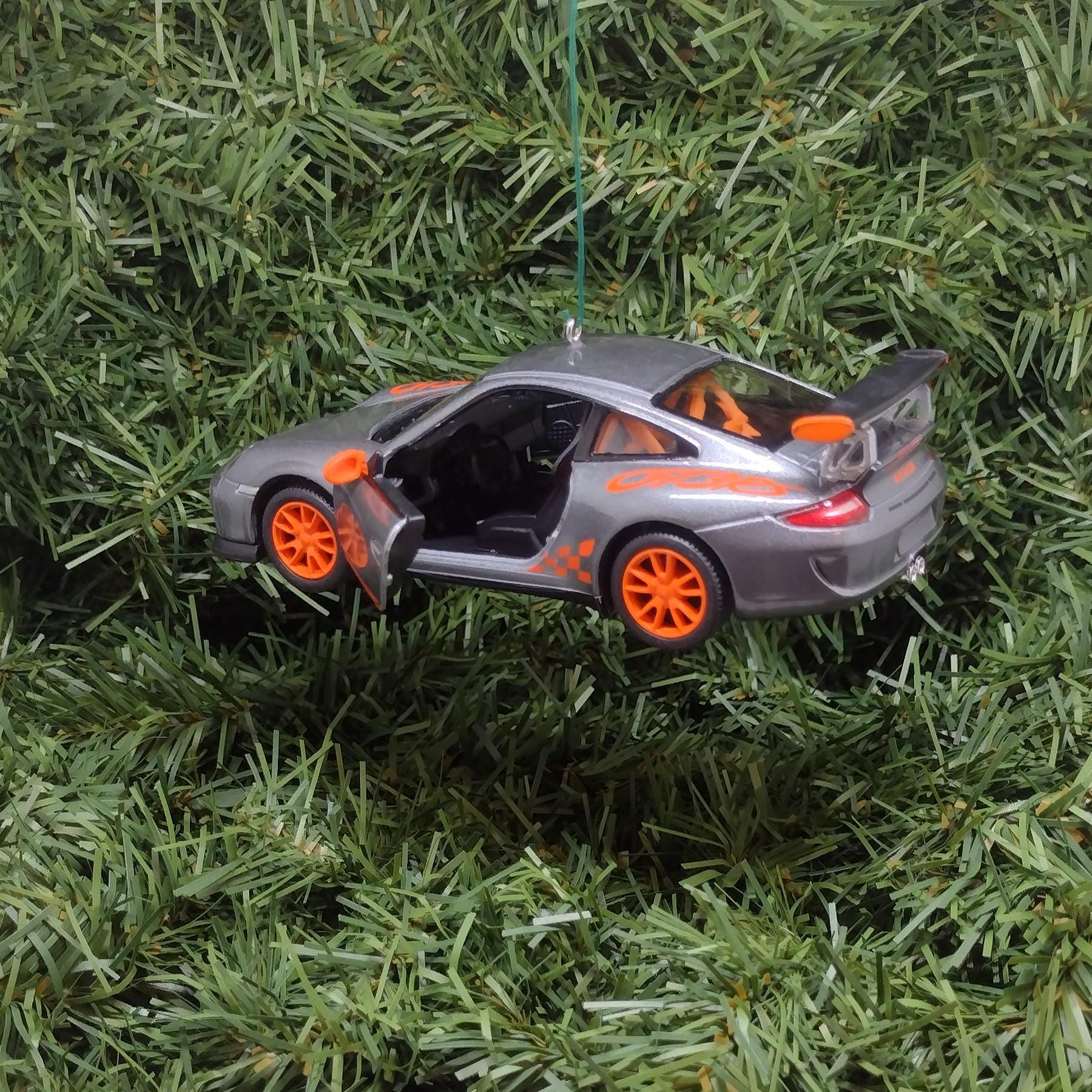 PORSCHE 911 GT3 RS Ornament Christmas Tree Decoration Unique Gift Idea 2010 gt3rs silver