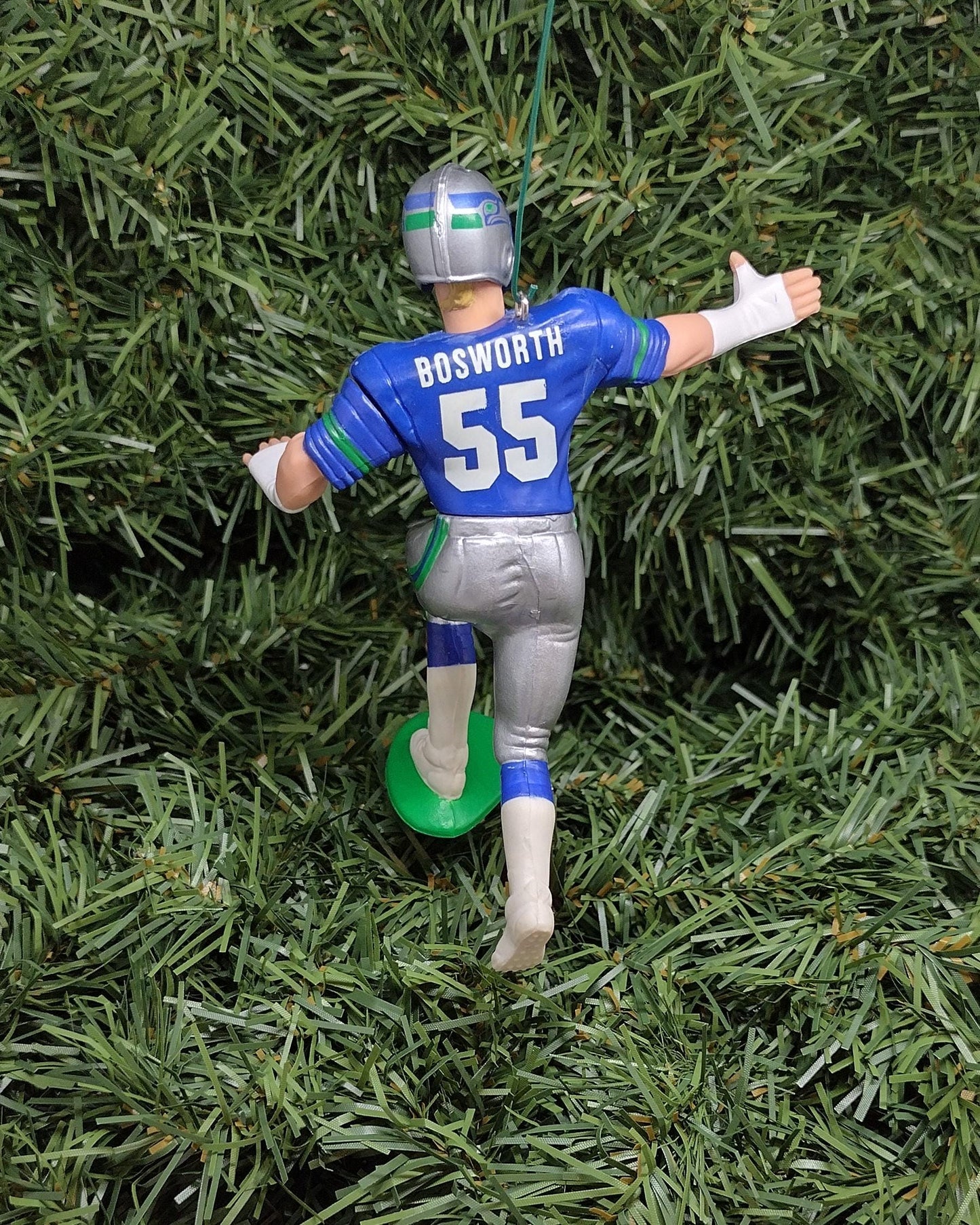 Brian Bosworth SEATTLE SEAHAWKS Christmas tree Ornament xmas nfl football figure unique gift