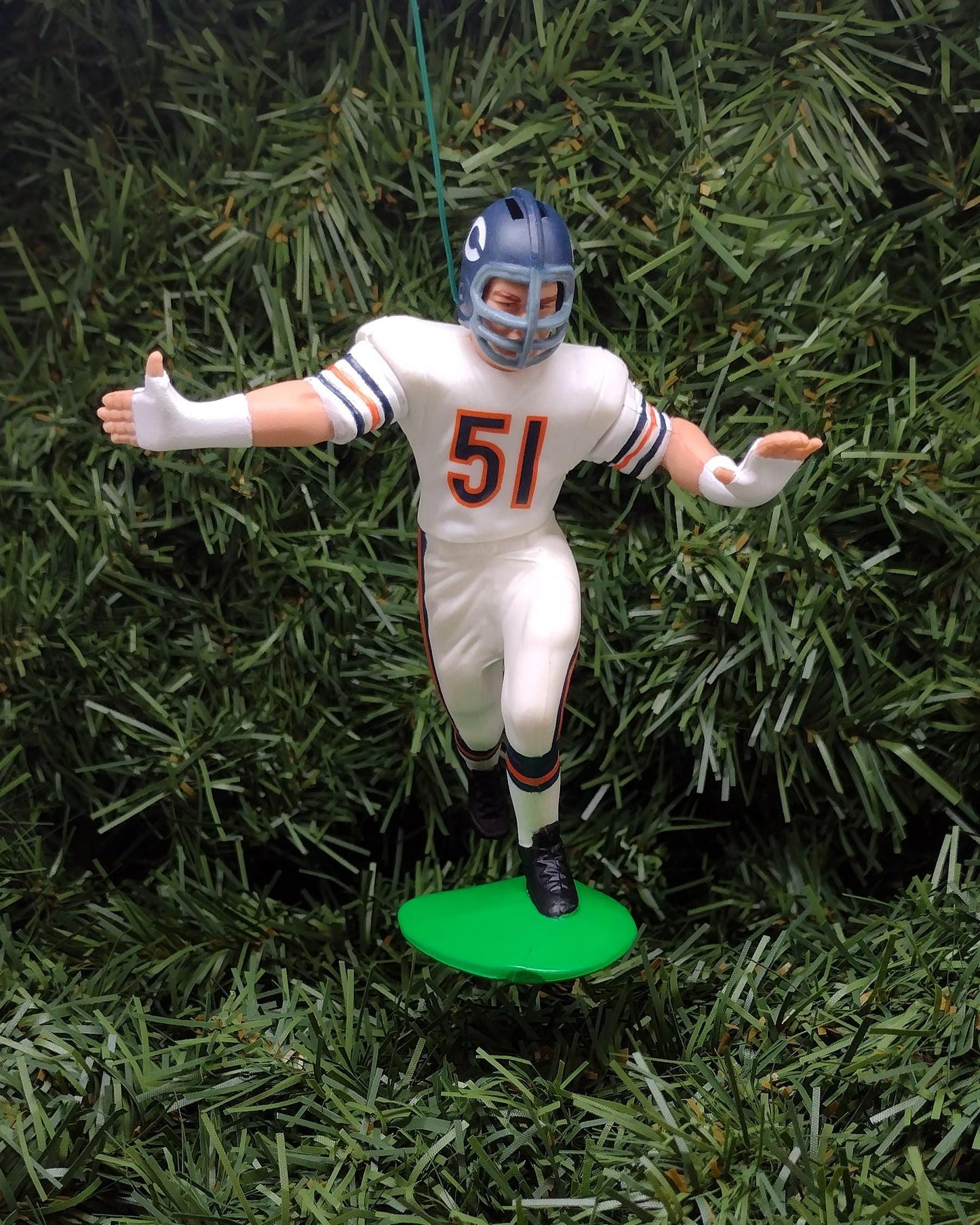 Dick Butkus CHICAGO BEARS Christmas tree ornament xmas NFL football figure