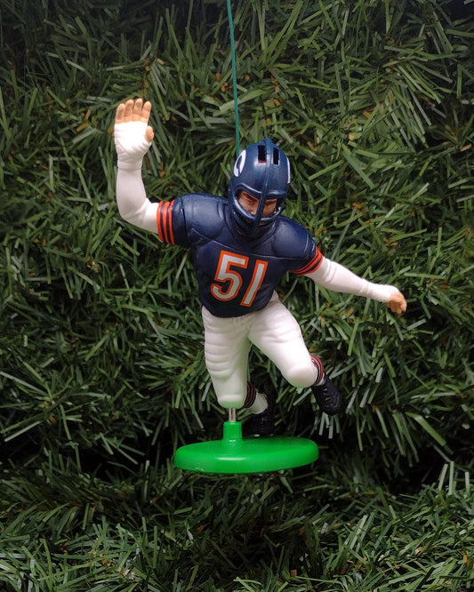 Dick Butkus CHICAGO BEARS Christmas tree ornament xmas NFL football figure