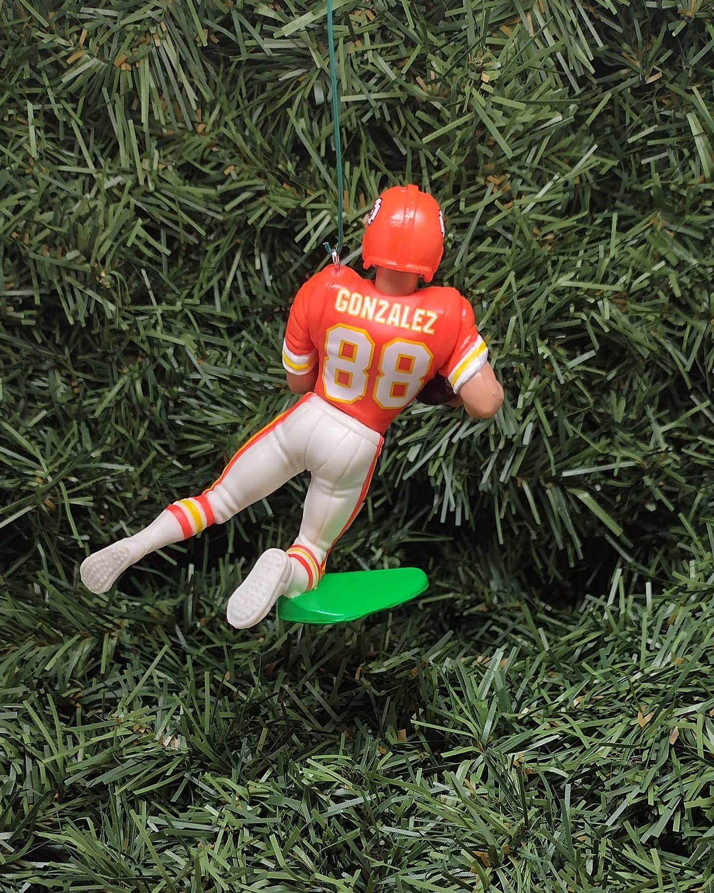 Tony Gonzalez KANSAS CITY CHIEFS Christmas tree ornament xmas nfl football figure unique gift idea