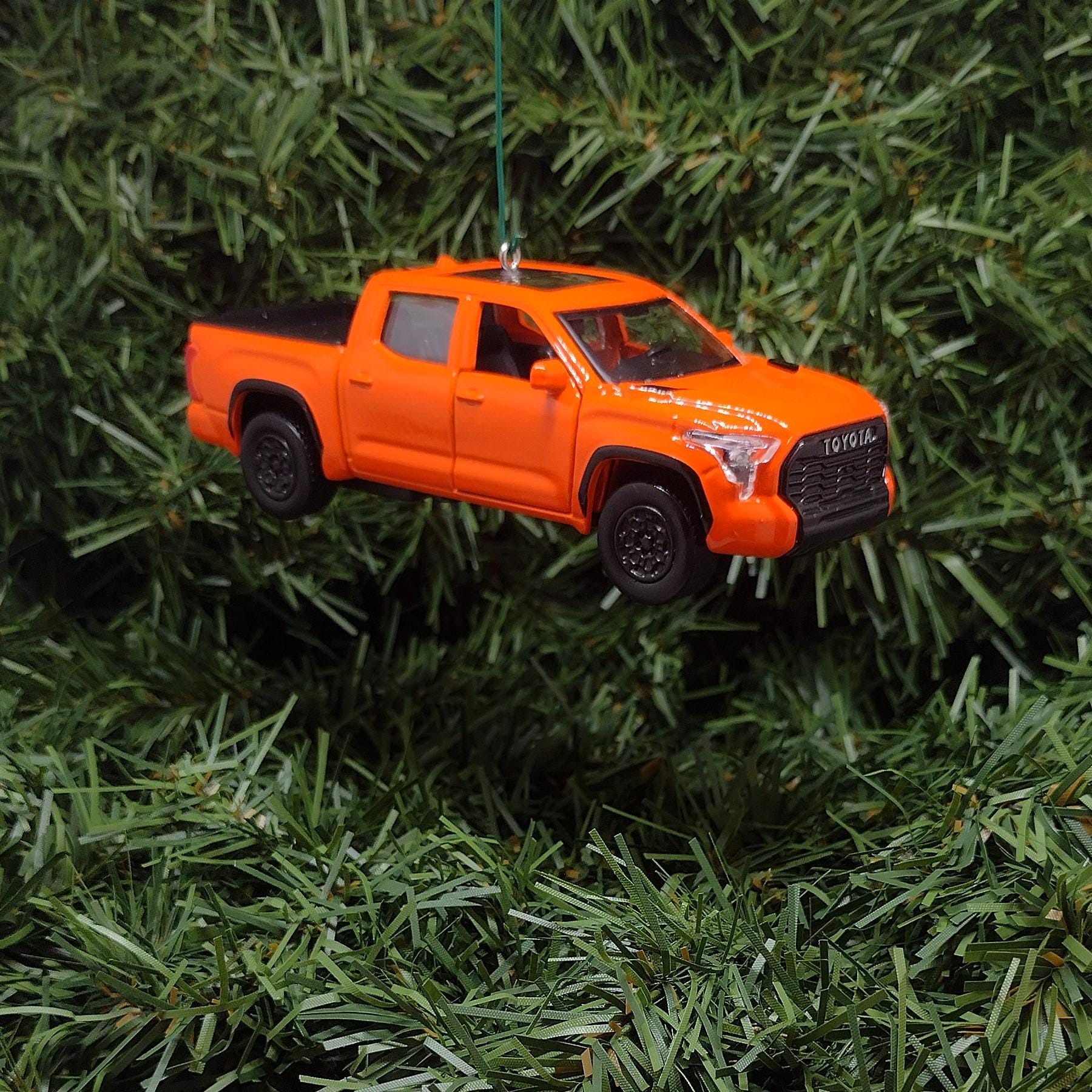 TOYOTA TUNDRA Ornament Christmas Tree Decoration Unique Gift Idea 2022 TRD Pro Truck Orange 2023 2024