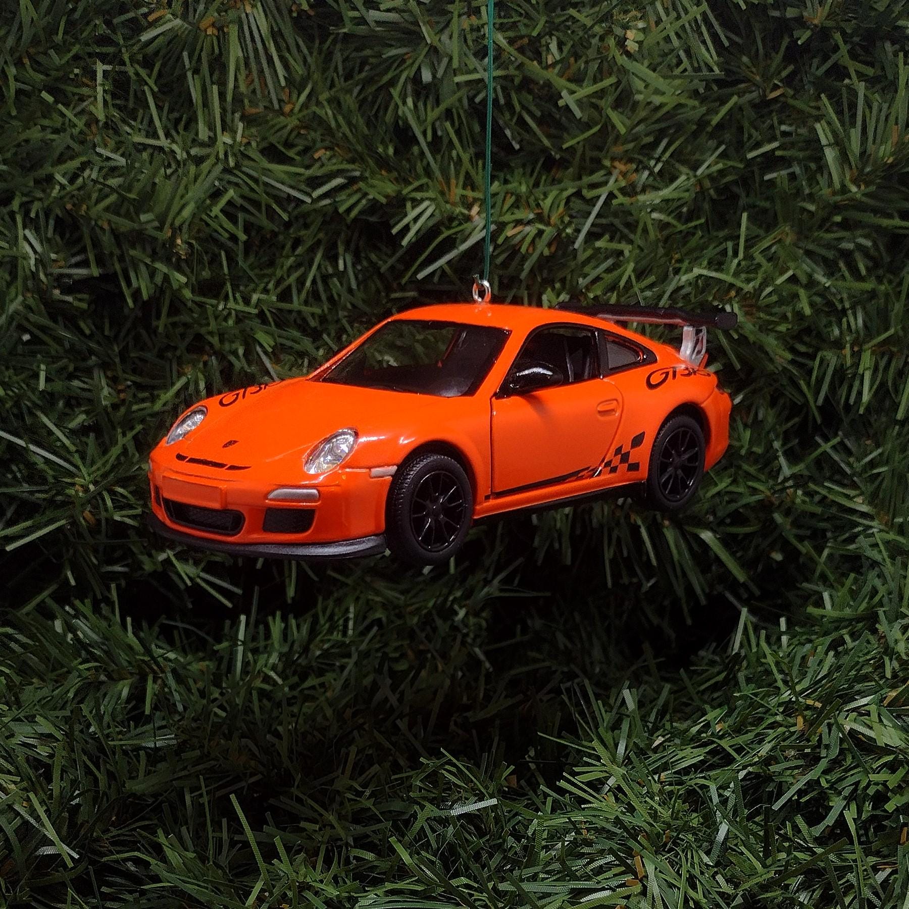PORSCHE 911 GT3 RS Ornament Christmas Tree Decoration Unique Gift Idea 2010 gt3rs Orange