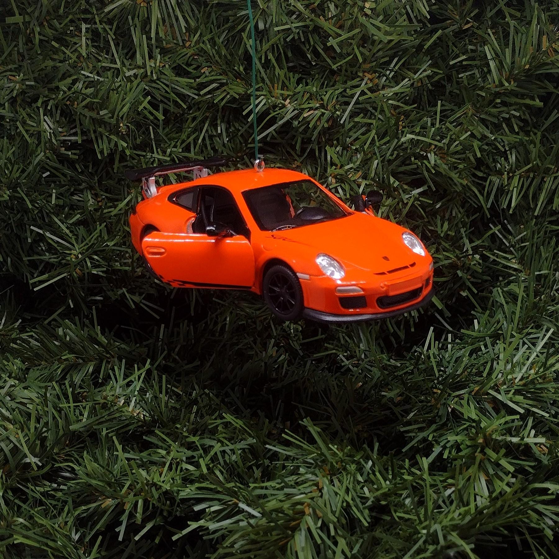 PORSCHE 911 GT3 RS Ornament Christmas Tree Decoration Unique Gift Idea 2010 gt3rs Orange