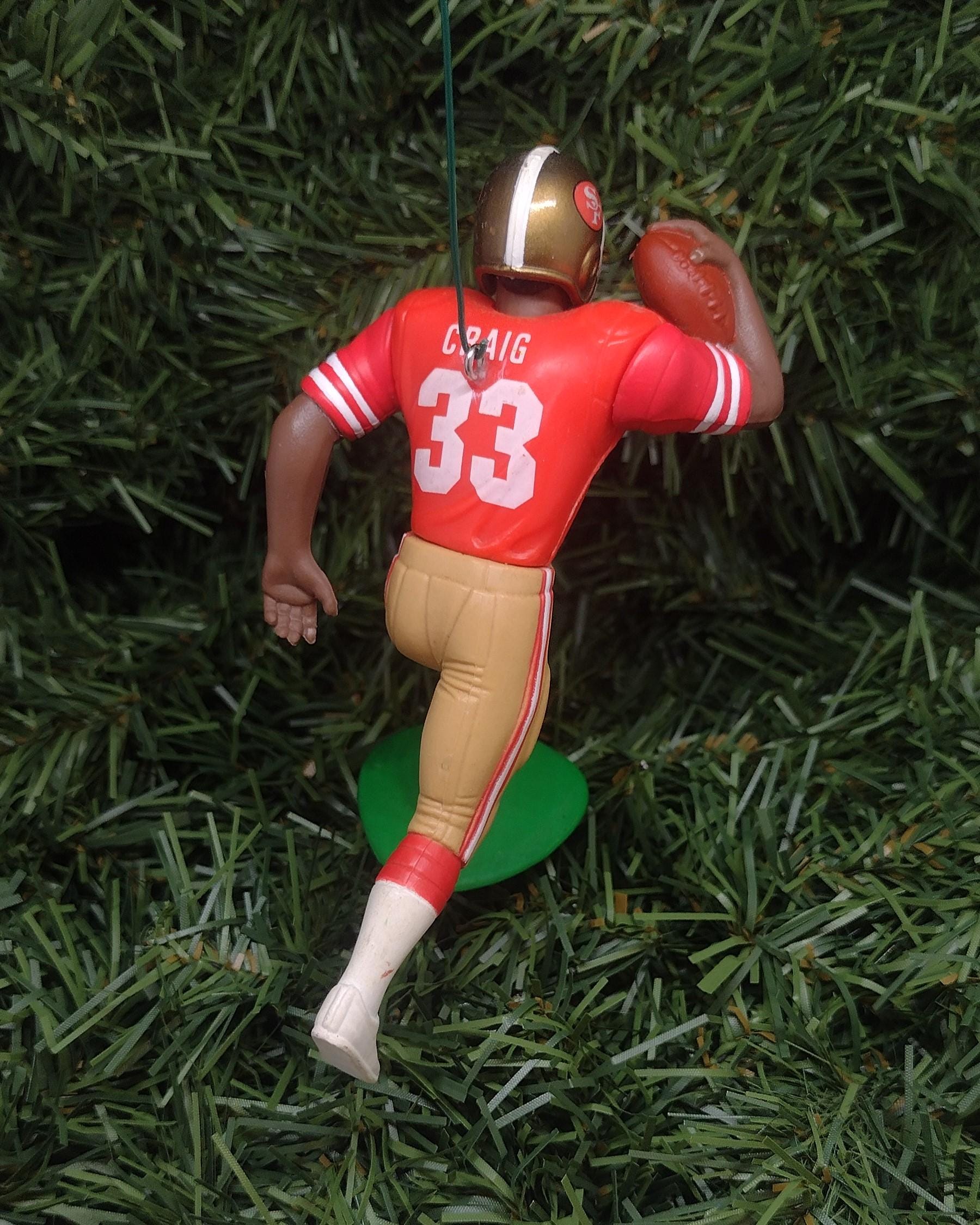 SAN FRANCISCO 49ERS Ornament Roger Craig Christmas Tree Decoration Nfl Football Xmas Gift Idea
