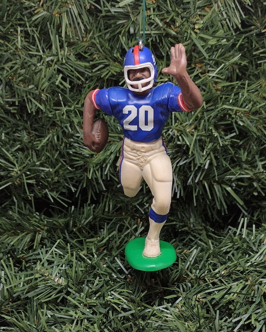 NEW YORK GIANTS ornament Christmas tree decoration Joe Morris unique Xmas gift idea nfl football figure