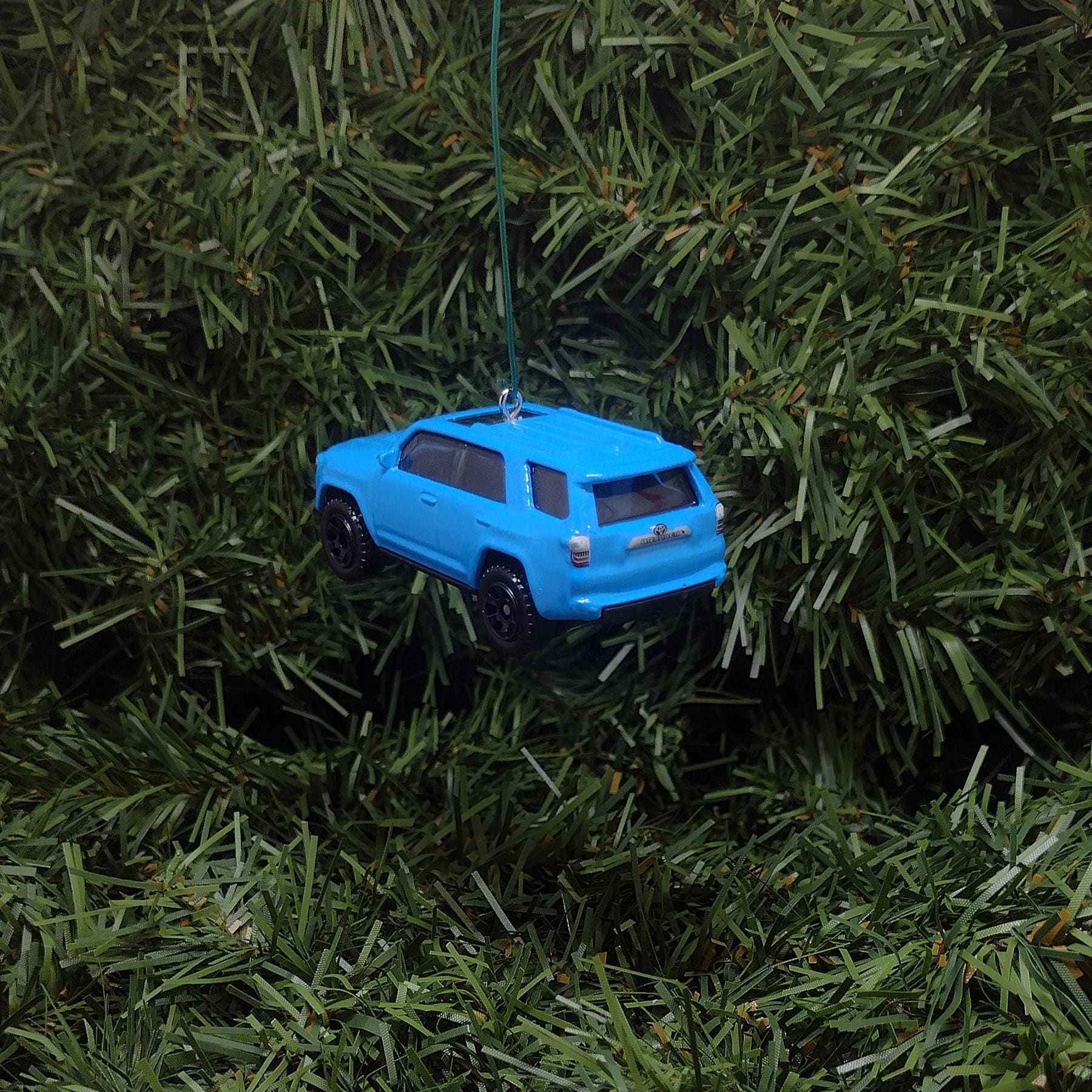 TOYOTA 4RUNNER Ornament Christmas Gift Idea 4 Runner Unique Xmas Tree Decoration 4x4 SUV Blie