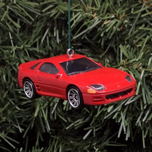 Mitsubishi 3000GT Christmas Ornament Gift Idea Unique Xmas Tree Decoration Red 1994 1995 1996 1997