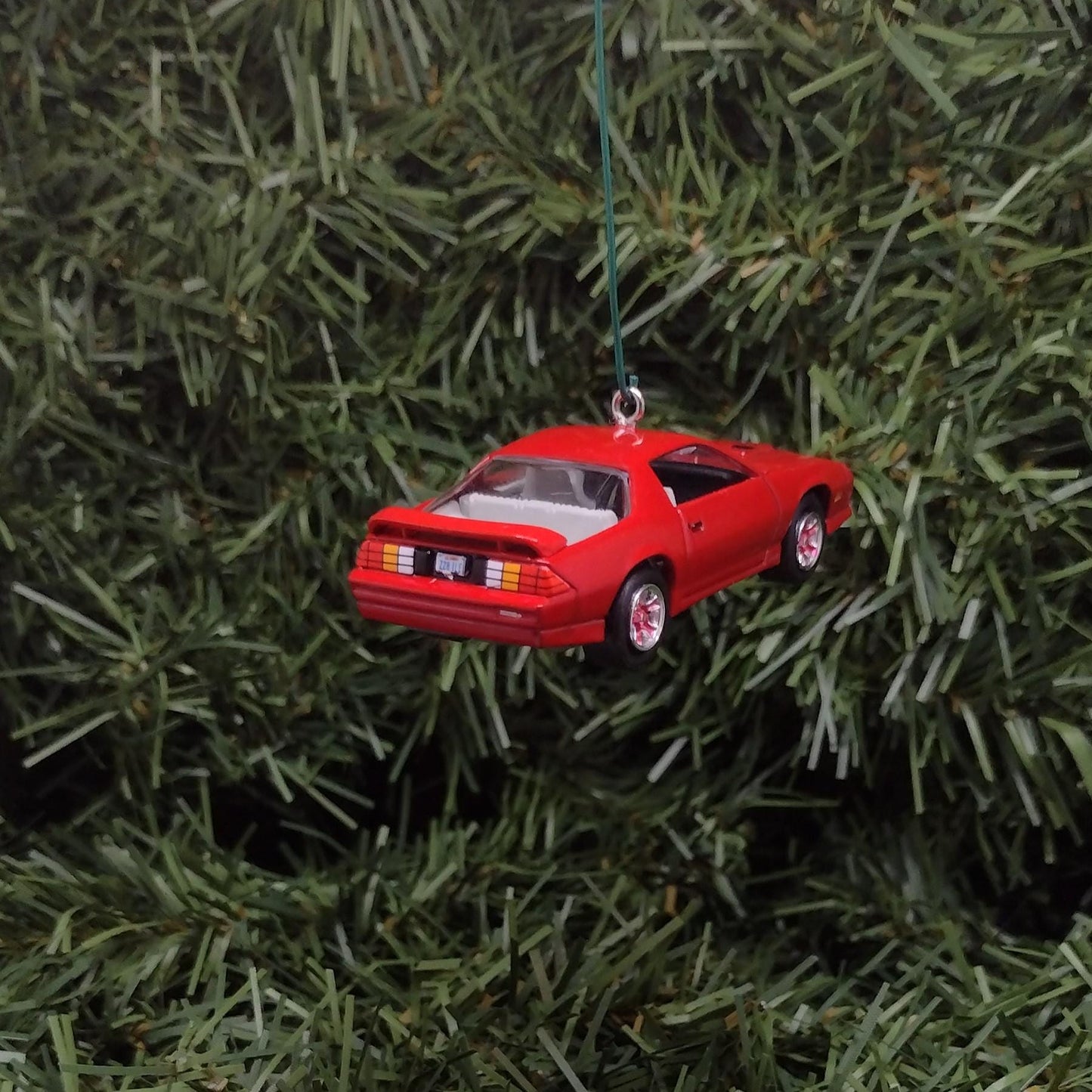 Chevy Camaro Ornament 1991 Z28 Christmas Tree Decoration Unique Gift Idea 1982-1992 Red Nice Detail