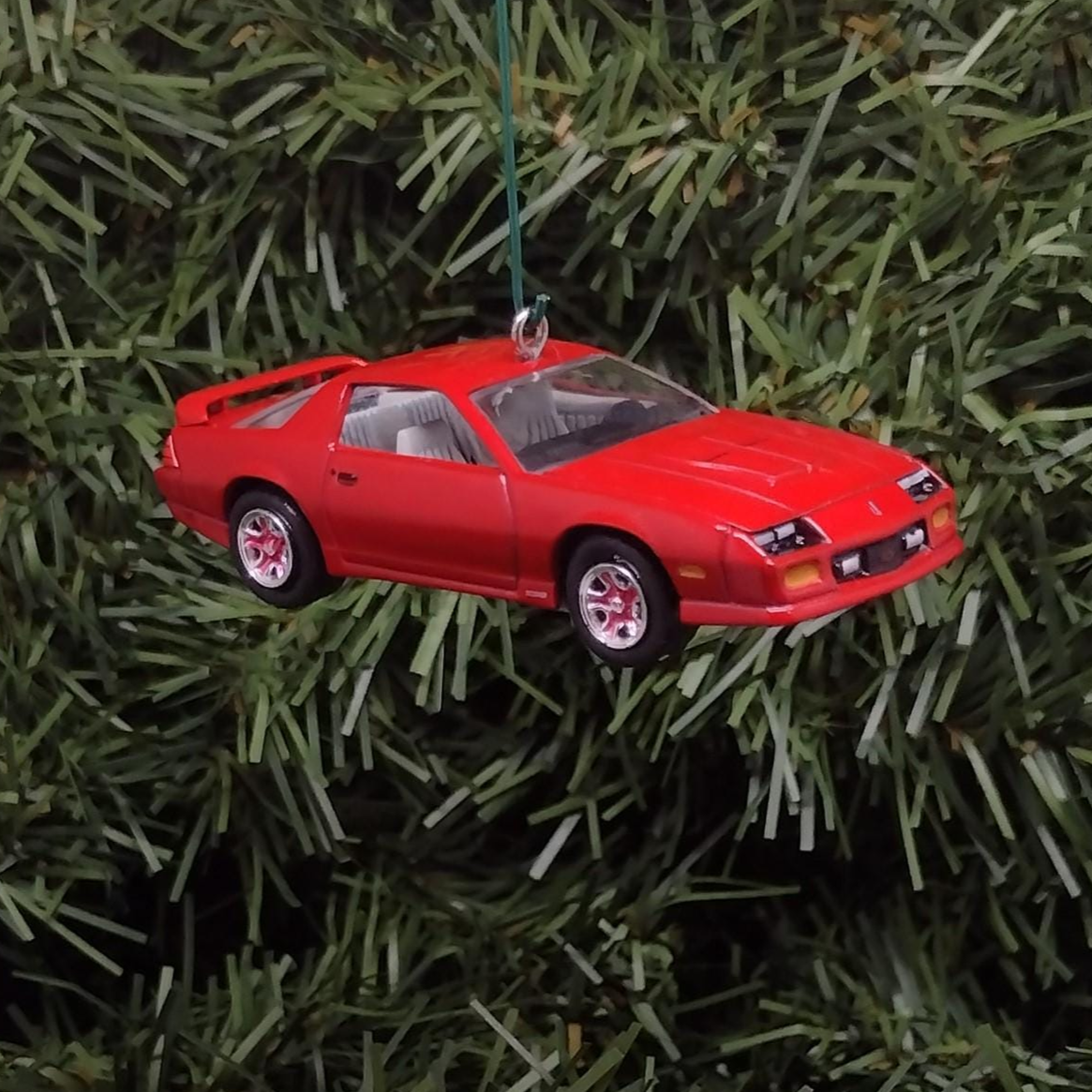 Chevy Camaro Ornament 1991 Z28 Christmas Tree Decoration Unique Gift Idea 1982-1992 Red Nice Detail