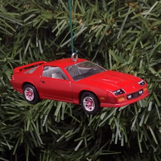 Chevy Camaro Ornament 1991 Z28 Christmas Tree Decoration Unique Gift Idea 1982-1992 Red Nice Detail