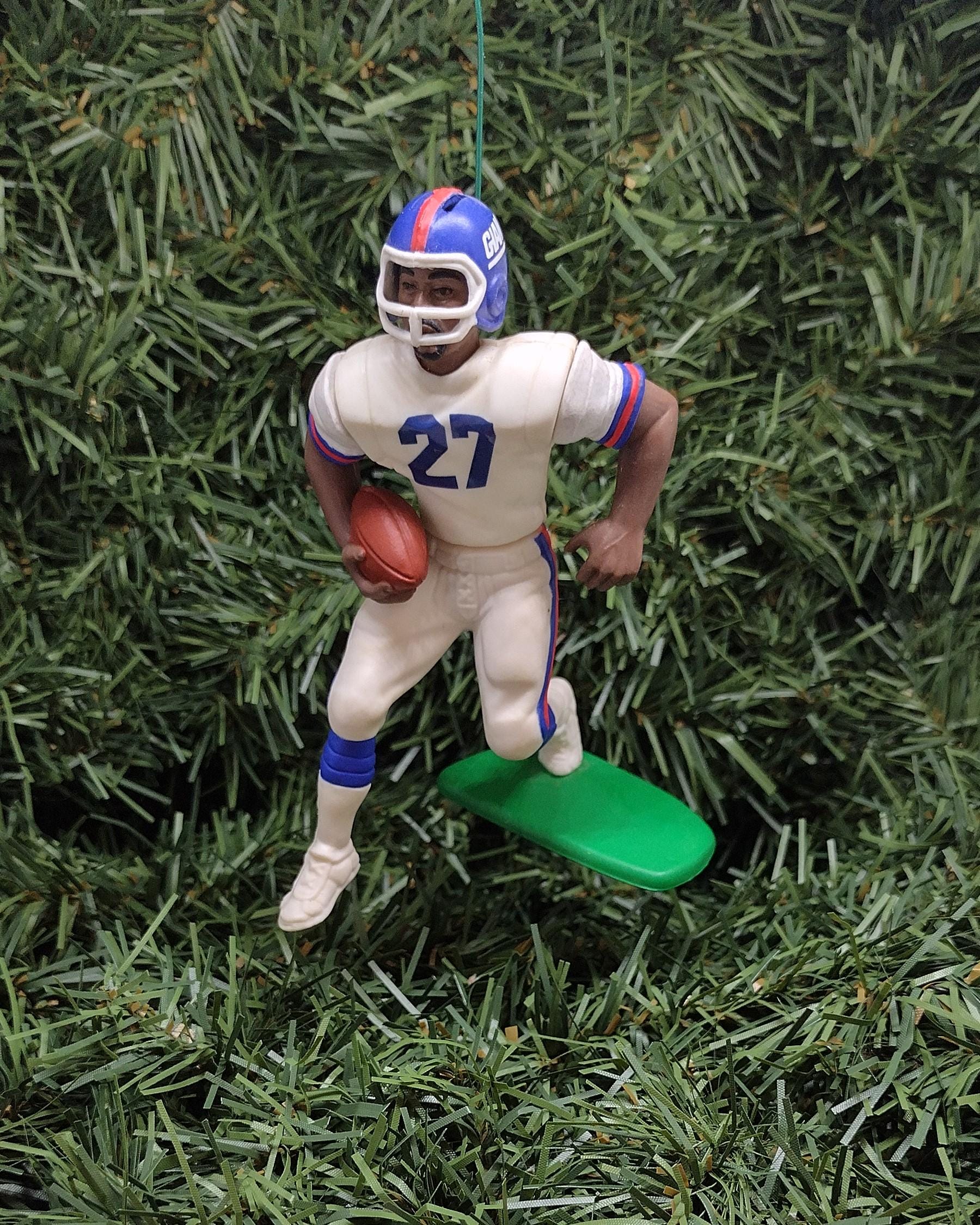 NEW YORK GIANTS Ornaments Rodney Hampton Jeff Hostetler Ron Dayne Christmas tree decoration unique Xmas gift idea
