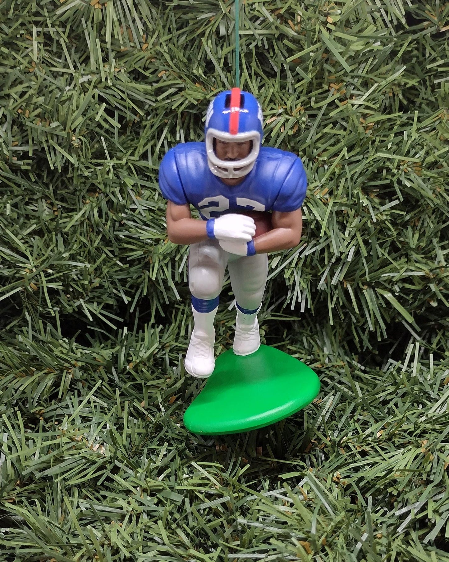 NEW YORK GIANTS Ornaments Rodney Hampton Jeff Hostetler Ron Dayne Christmas tree decoration unique Xmas gift idea