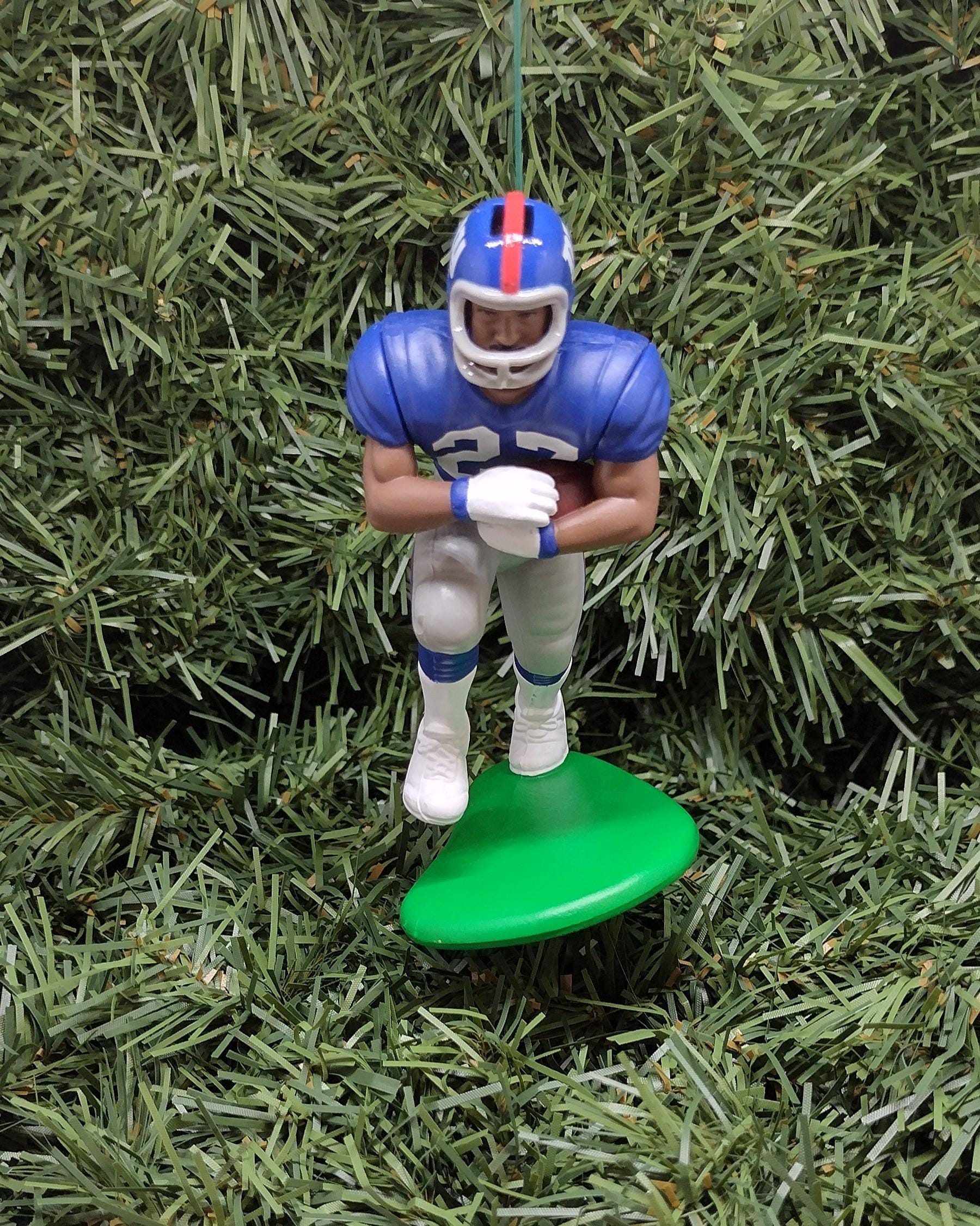 NEW YORK GIANTS Ornaments Rodney Hampton Jeff Hostetler Ron Dayne Christmas tree decoration unique Xmas gift idea