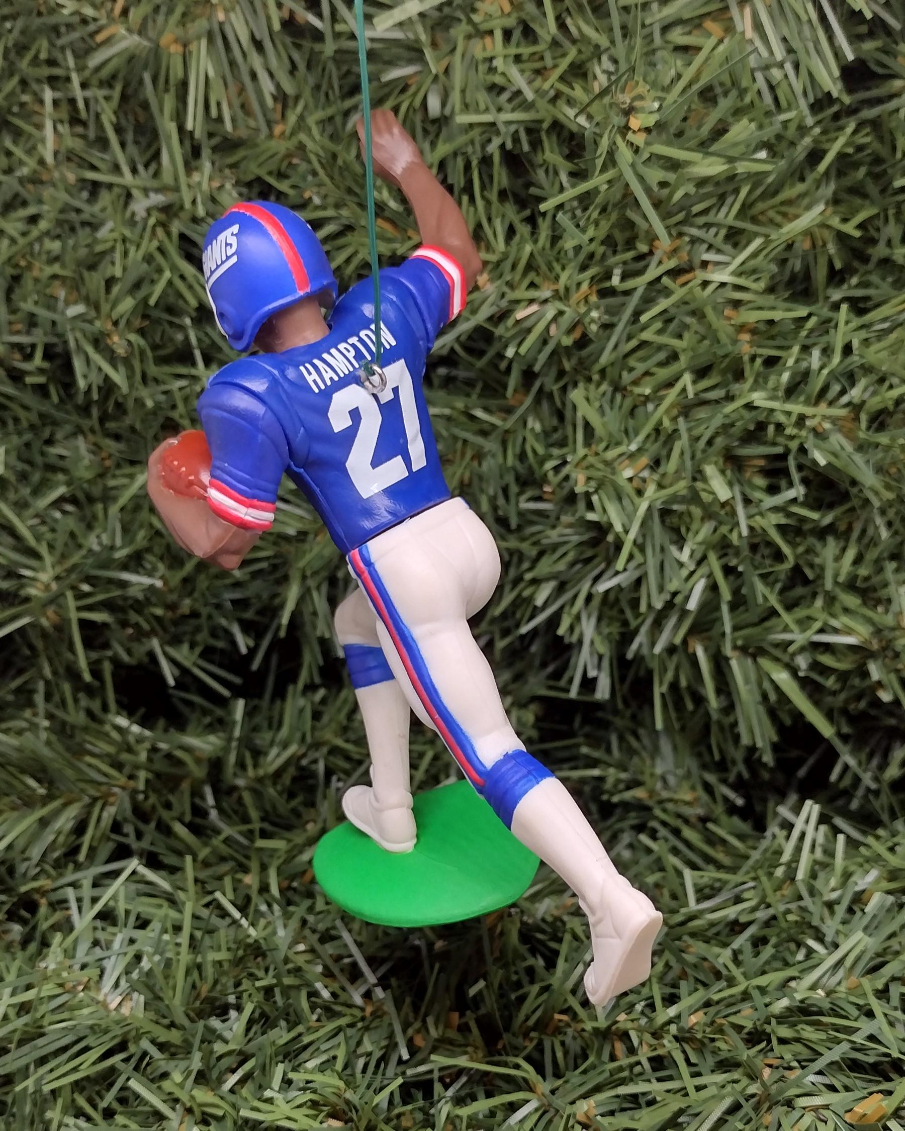 NEW YORK GIANTS Ornaments Rodney Hampton Jeff Hostetler Ron Dayne Christmas tree decoration unique Xmas gift idea
