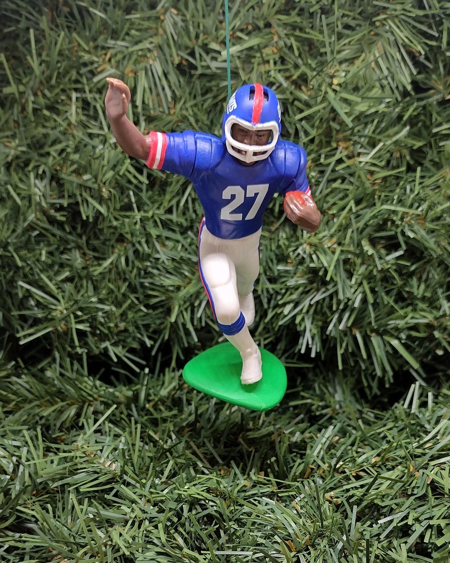 NEW YORK GIANTS Ornaments Rodney Hampton Jeff Hostetler Ron Dayne Christmas tree decoration unique Xmas gift idea