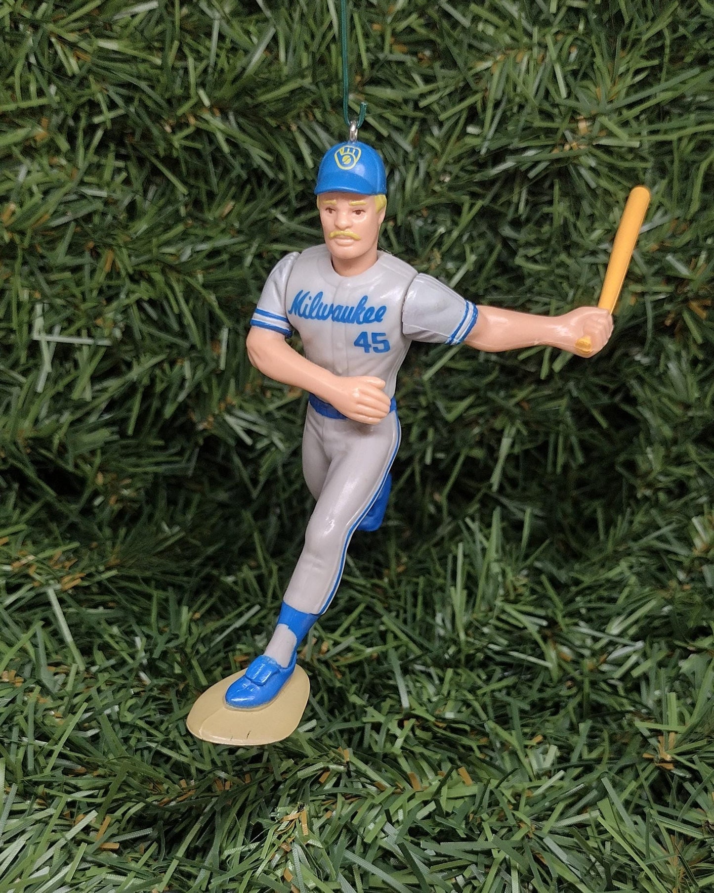 Robin Yount MILWAUKEE BREWERS Christmas tree ornament MLB baseball xmas figure