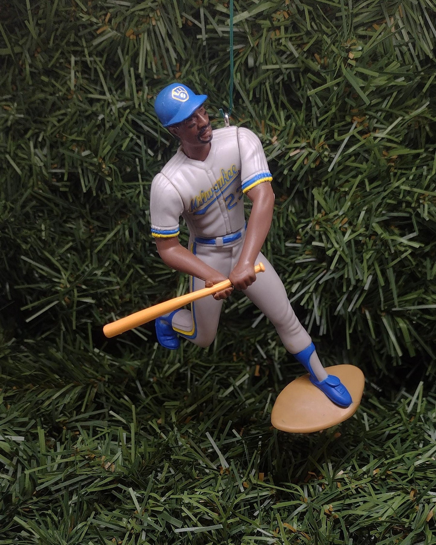 Robin Yount MILWAUKEE BREWERS Christmas tree ornament MLB baseball xmas figure