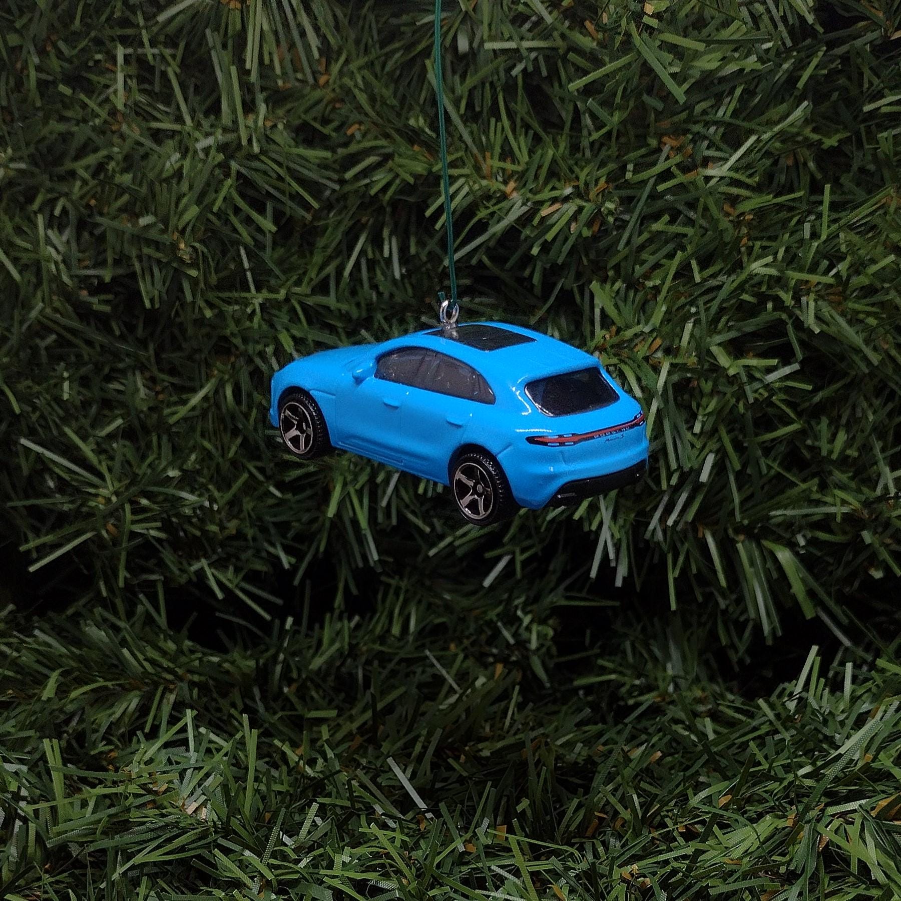 Porsche Macan Ornament Christmas Tree Decoration Unique Gift Idea 2021 2022 2023 Blue Orange