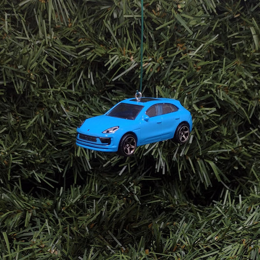 Porsche Macan Ornament Christmas Tree Decoration Unique Gift Idea 2021 2022 2023 Blue Orange