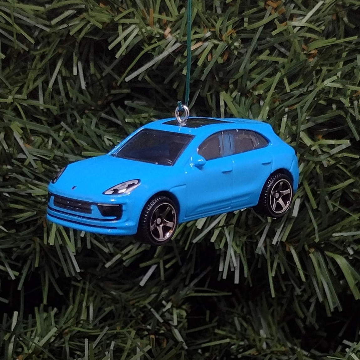 Porsche Macan Ornament Christmas Tree Decoration Unique Gift Idea 2021 2022 2023 Blue Orange