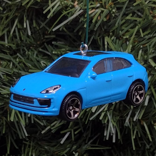 Porsche Macan Ornament Christmas Tree Decoration Unique Gift Idea 2021 2022 2023 Blue Orange