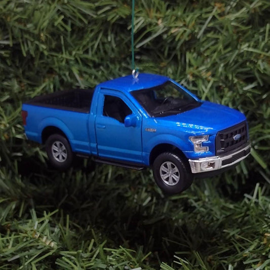 FORD F-150 Truck Ornament Christmas Tree Decoration Fun Automotive Xmas Gift Idea 5 inch 2015-2020 White Red Blue