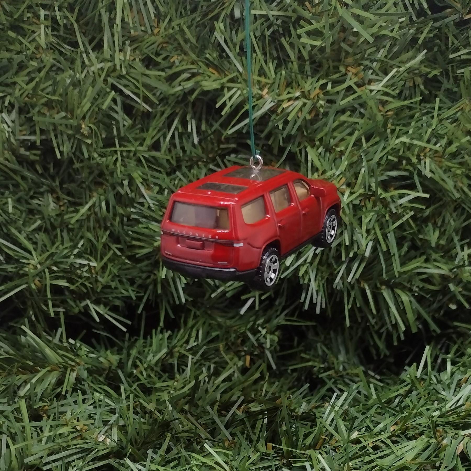 2022 JEEP WAGONEER Ornament Christmas Gift Idea Unique Xmas Tree Decoration 2023 2024 2025 4x4 SUV Red