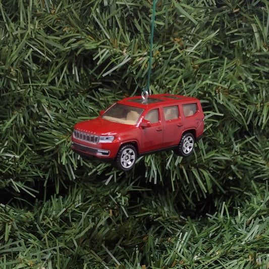 2022 JEEP WAGONEER Ornament Christmas Gift Idea Unique Xmas Tree Decoration 2023 2024 2025 4x4 SUV Red