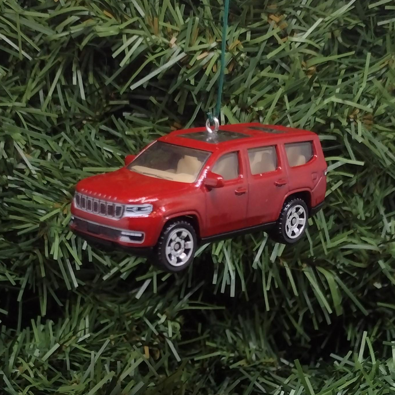2022 JEEP WAGONEER Ornament Christmas Gift Idea Unique Xmas Tree Decoration 2023 2024 2025 4x4 SUV Red