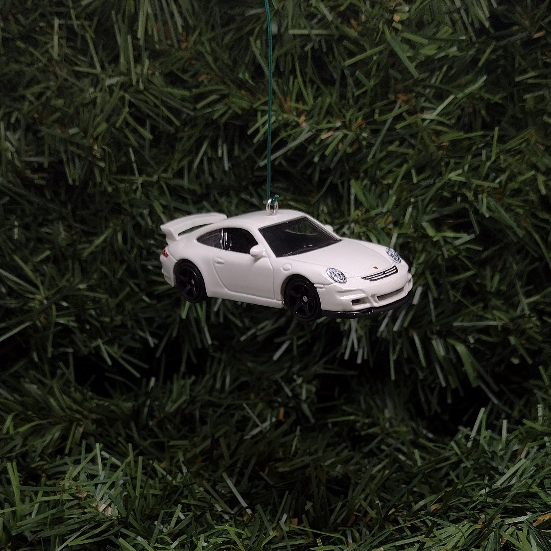 Porsche 911 GT3 Ornament Christmas Tree Decoration Unique Gift Idea 2007 White