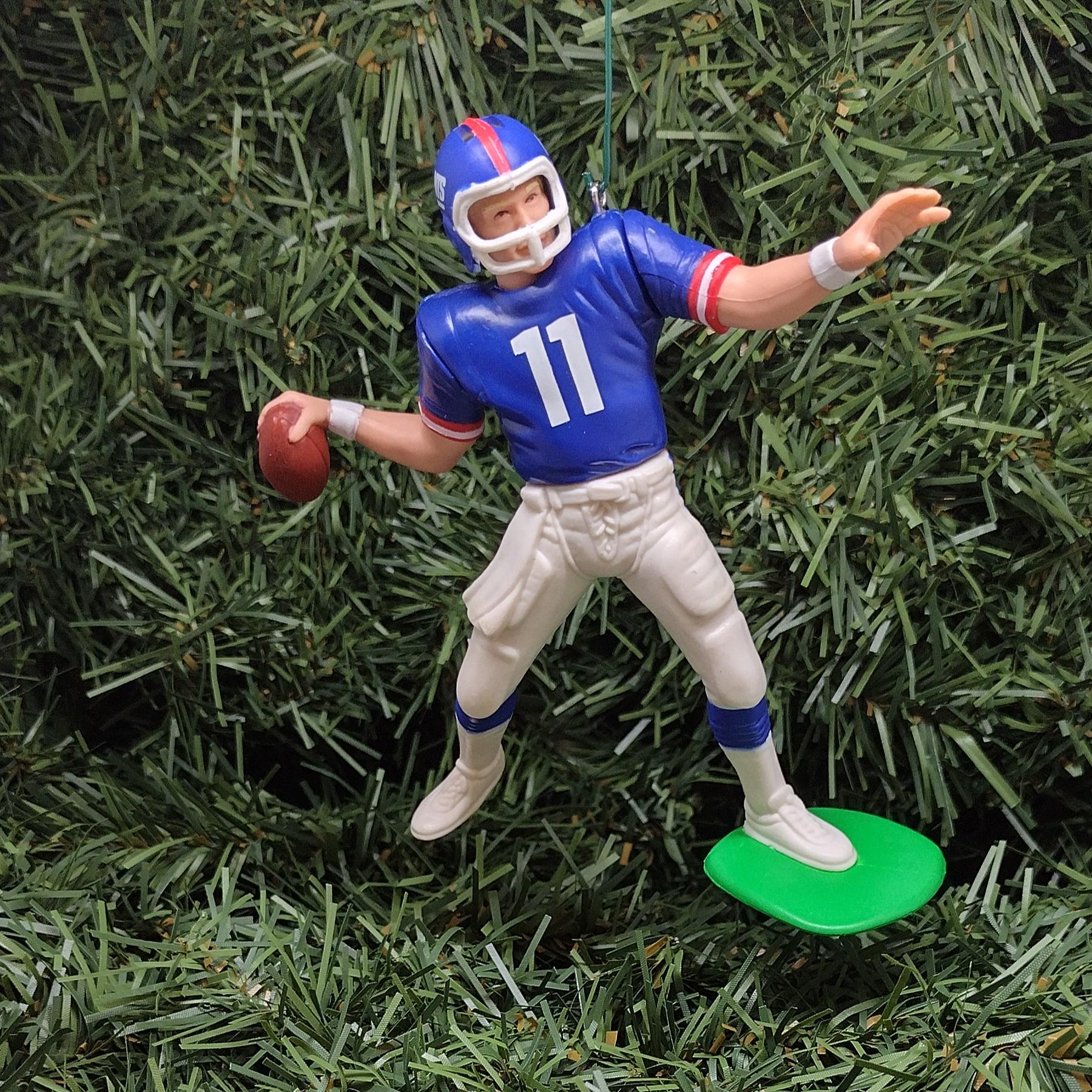 Phil Simms NEW YORK GIANTS Ornament Christmas Gift Idea Nfl Football Figure Unique Xmas Tree Decoration