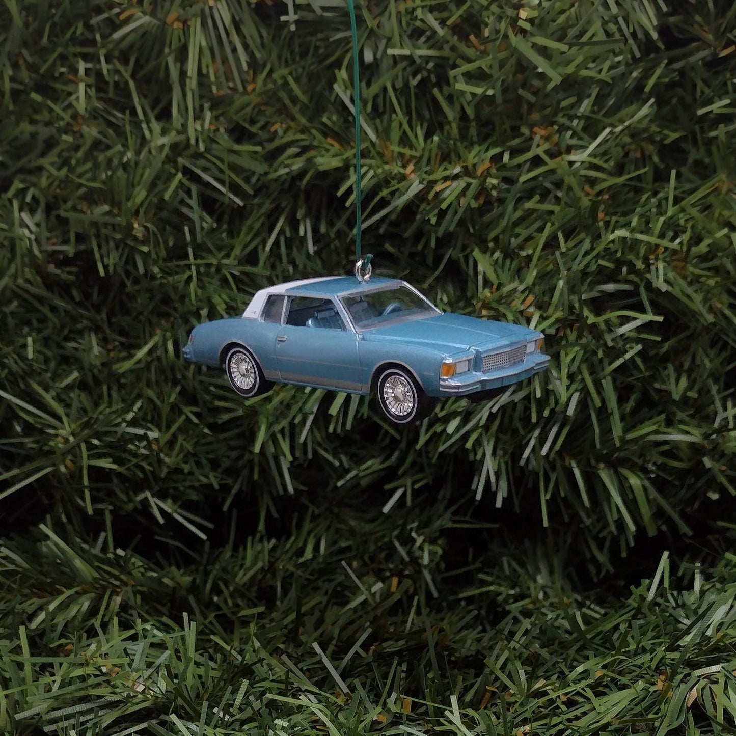 Chevy 1978 MONTE CARLO Ornament Christmas Tree Decoration Chevrolet Unique Xmas Gift Idea Light Blue Nice Detail