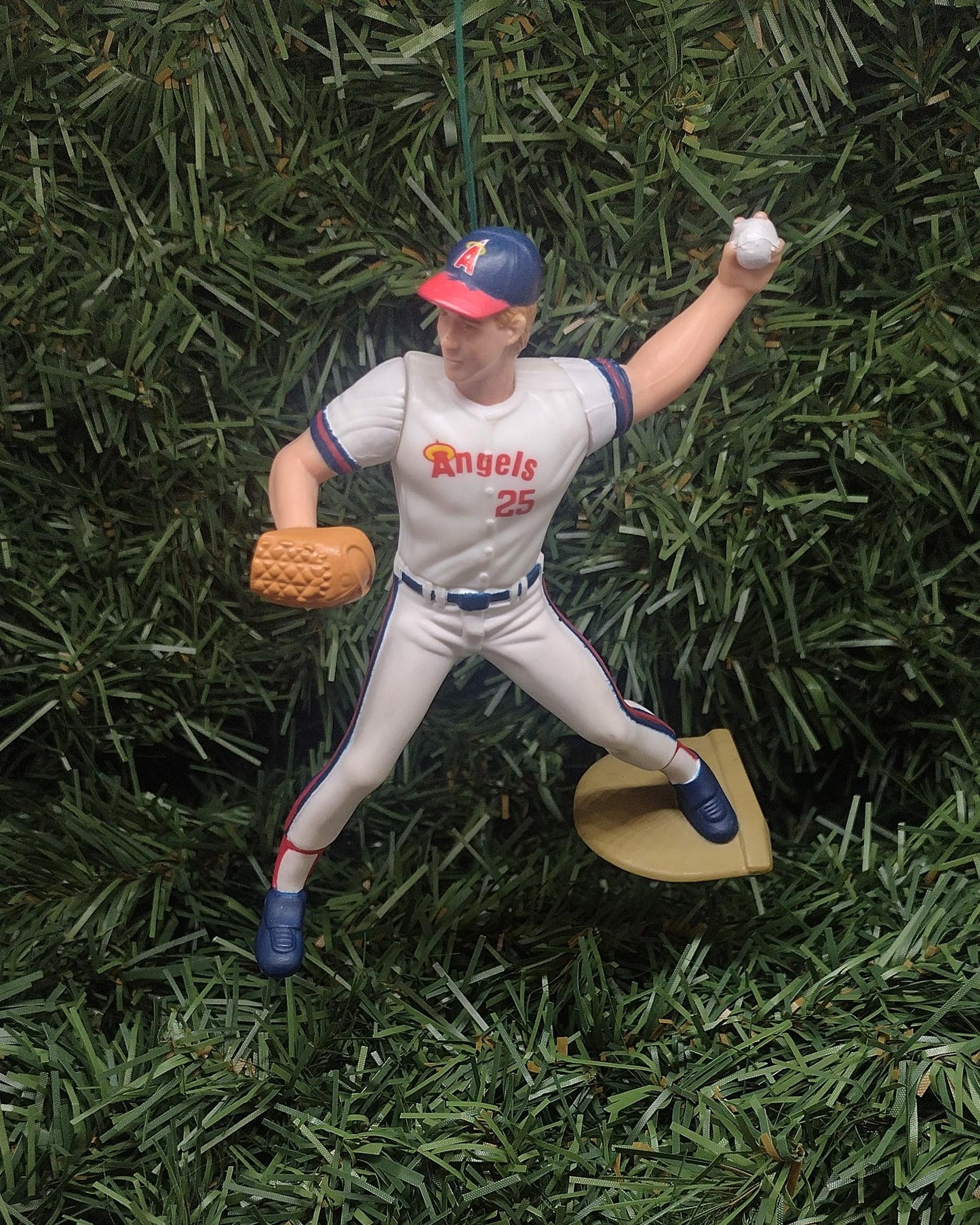 LOS ANGELES ANGELS Christmas Ornaments Jim Edmonds Steve Finley Jim Abbott Unique Gift Anaheim California