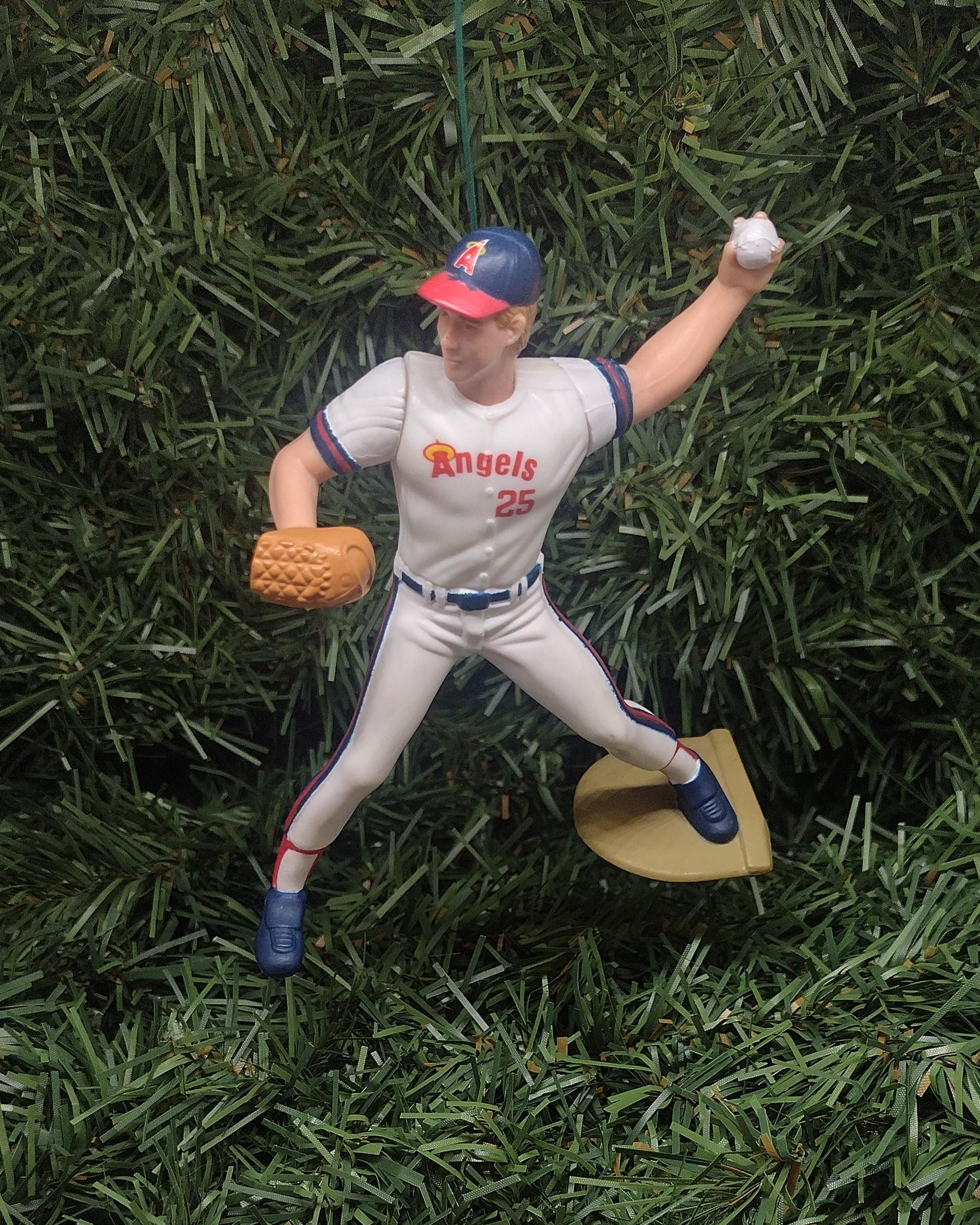 LOS ANGELES ANGELS Christmas Ornaments Jim Edmonds Steve Finley Jim Abbott Unique Gift Anaheim California